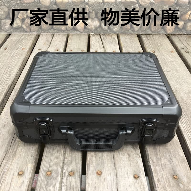 Aluminum alloy portable toolbox for documents, instruments, hardware accessories, and pipe samples