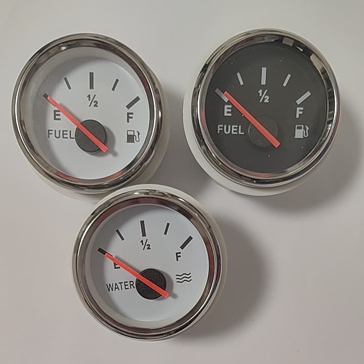 Oil level meter water level meter pointer digital display 52mm waterproof and dustproof oil level water level meter oil water meter