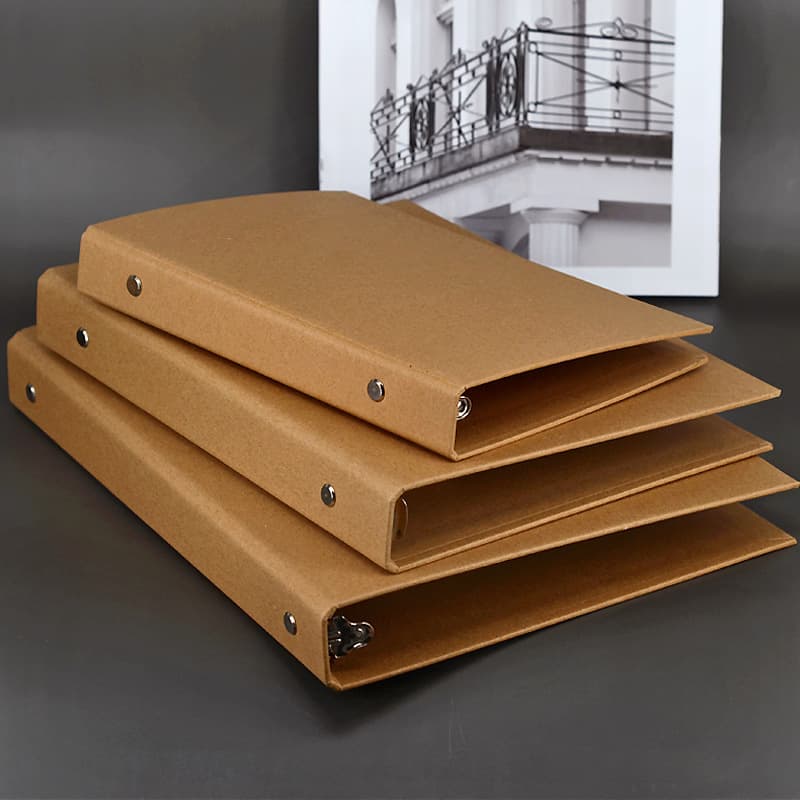 Vintage Kraft Paper Case Loose-leaf A4DIY Cover A5 Simple B5 Small Fresh Hand Account Notebook