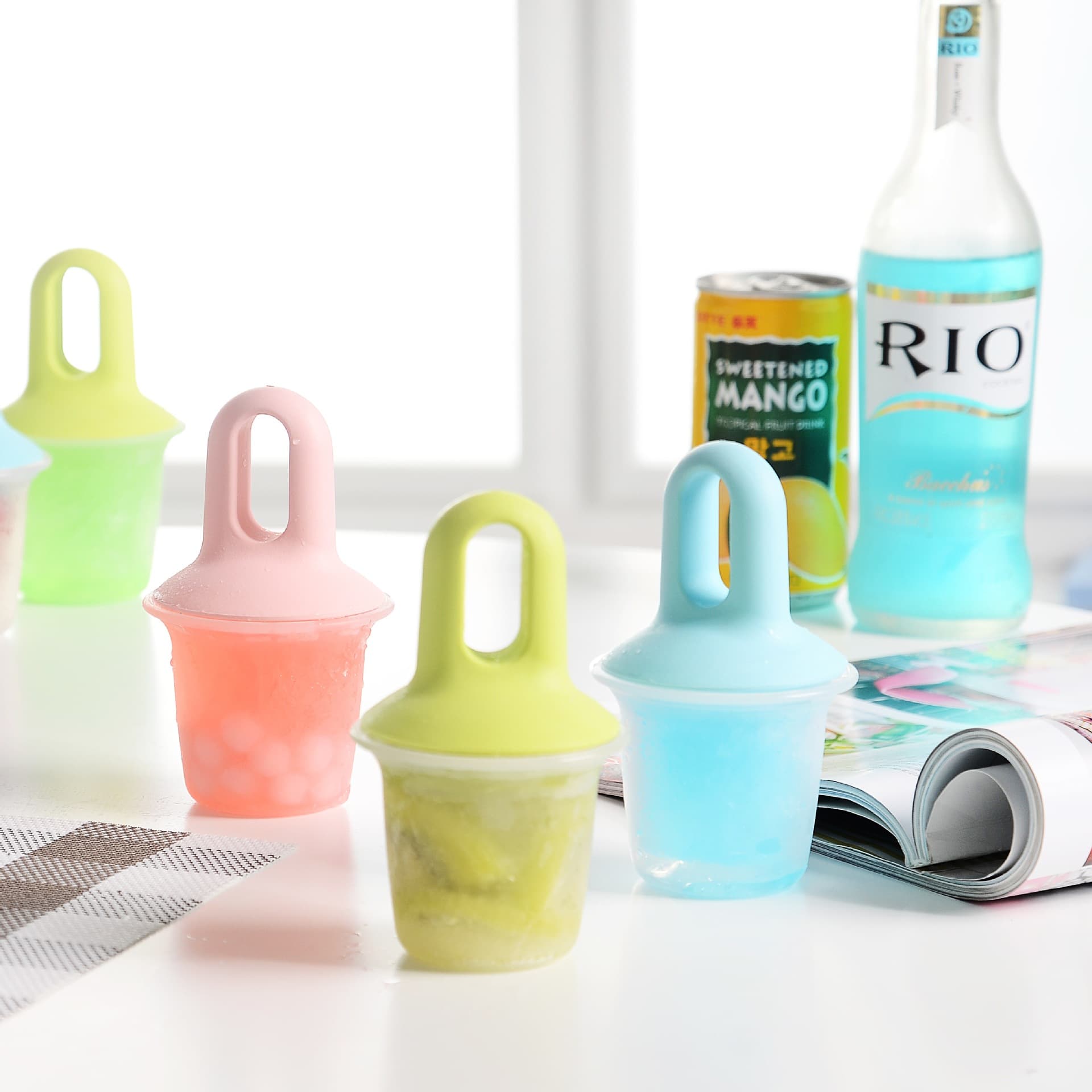 Creative DIY Popsicle Sorbet Ice Cream Mold Homemade Frozen Ice Cream Popsicle Box