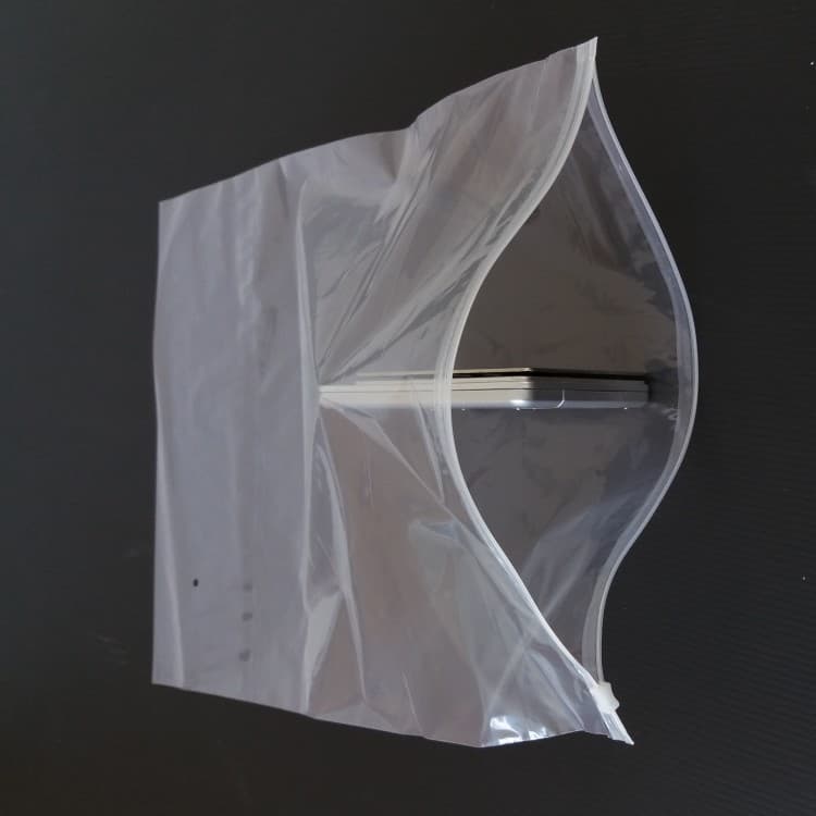 Transparent Frosted Packaging Bag with Warning Text, Zipper Bag for Clothes, Socks, Children's Clothing Packaging Bag, Large Self-Sealing Bag for Clothes