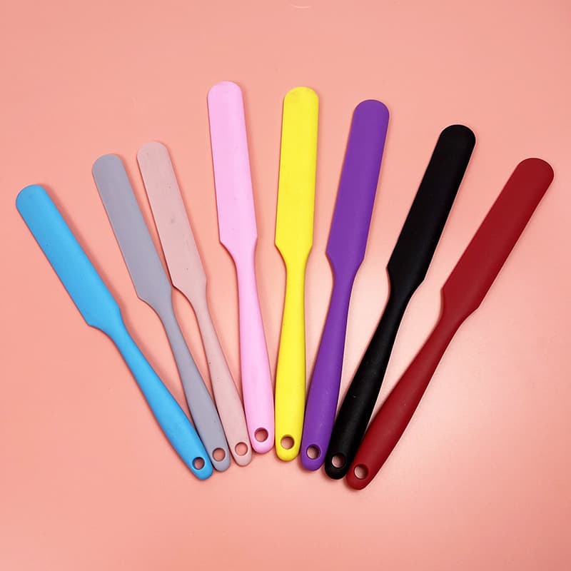 Silicone Scraper Food Grade Strip One-Piece Cream Spatula Scraper Household Kitchen Baking Butter Stirring Kiss Knife