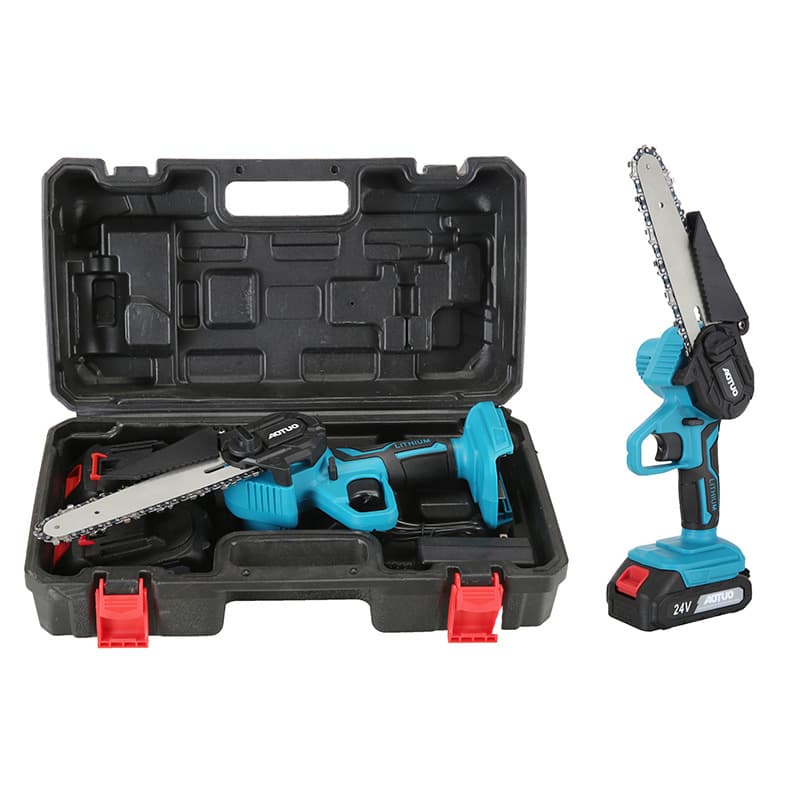 New Rechargeable Household Small Handheld Wireless Electric Chain Saw Lithium Electric Saw Logging Saw Outdoor Satchel Saw