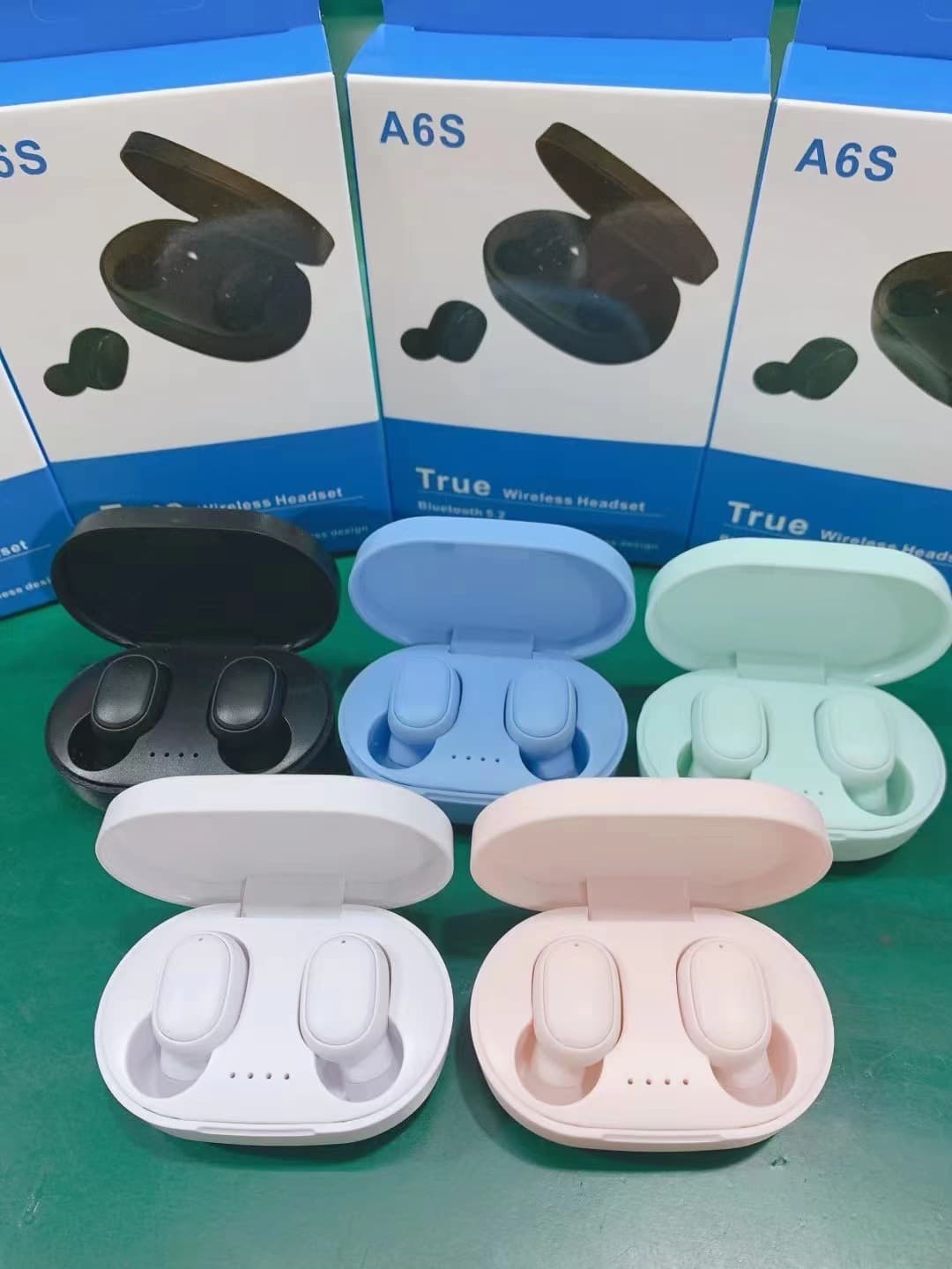 A6S E-Sports Headset Bluetooth 5.2 Wireless TWS Bluetooth Headset Earplugs Cross-Border E-Commerce A6Sm1E7 Bluetooth Headset