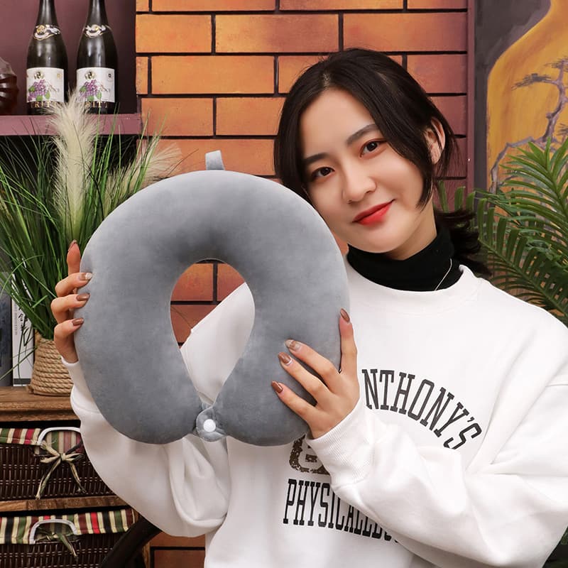 Wholesale U-Shaped Pillow, Gift U-Shaped Pillow, Office Nap Pillow, Travel Neck Pillow, Airplane Neck Pillow, Cross-Border Exclusive Supply