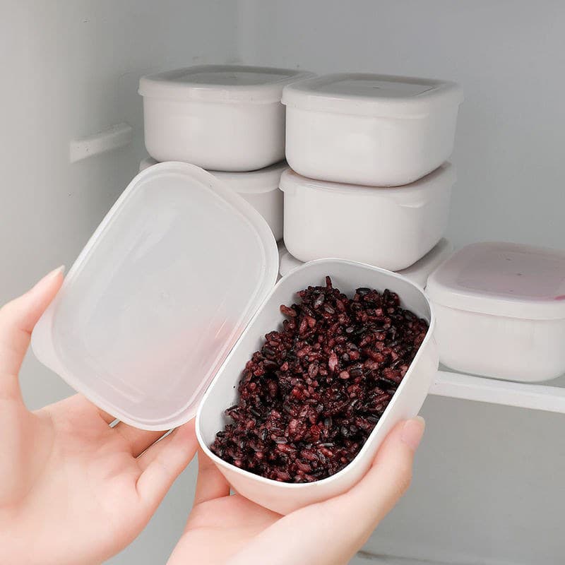 Rice Portioned Freezing Box Brown Rice Fat-Reduced Meal Portioned Lunch Box Small Lunch Box Refrigerator Storage Preservation Box Meal Box