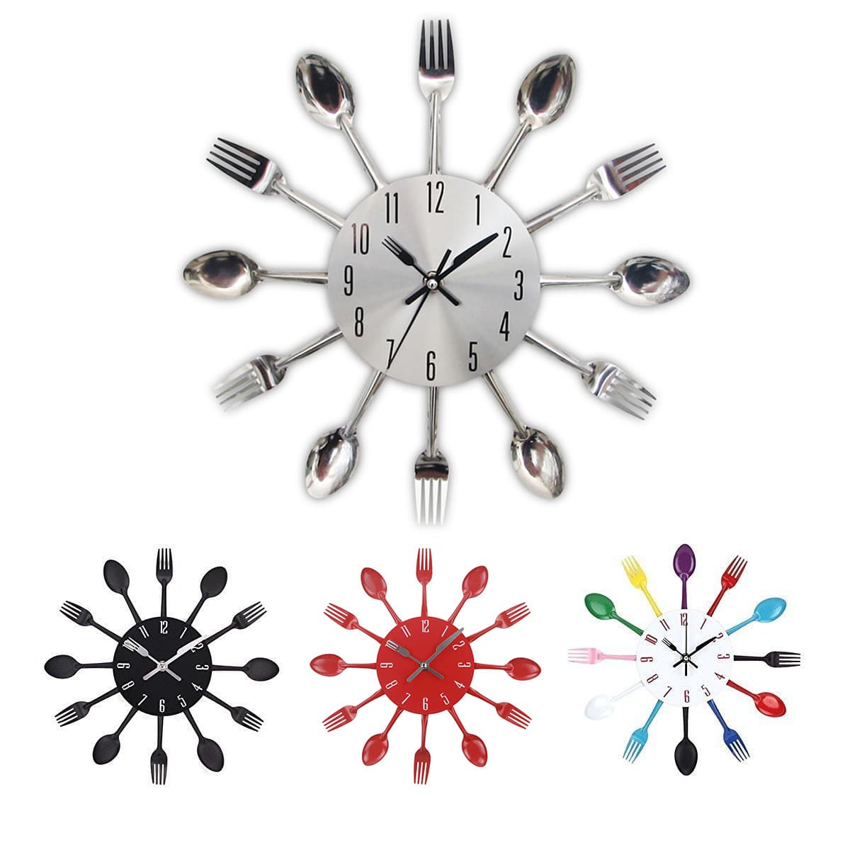 Factory Nordic Metal Creative Dining Room Wall Clock Living Room Silent Quartz Clock Wall Watch Home Simple Wall Watch