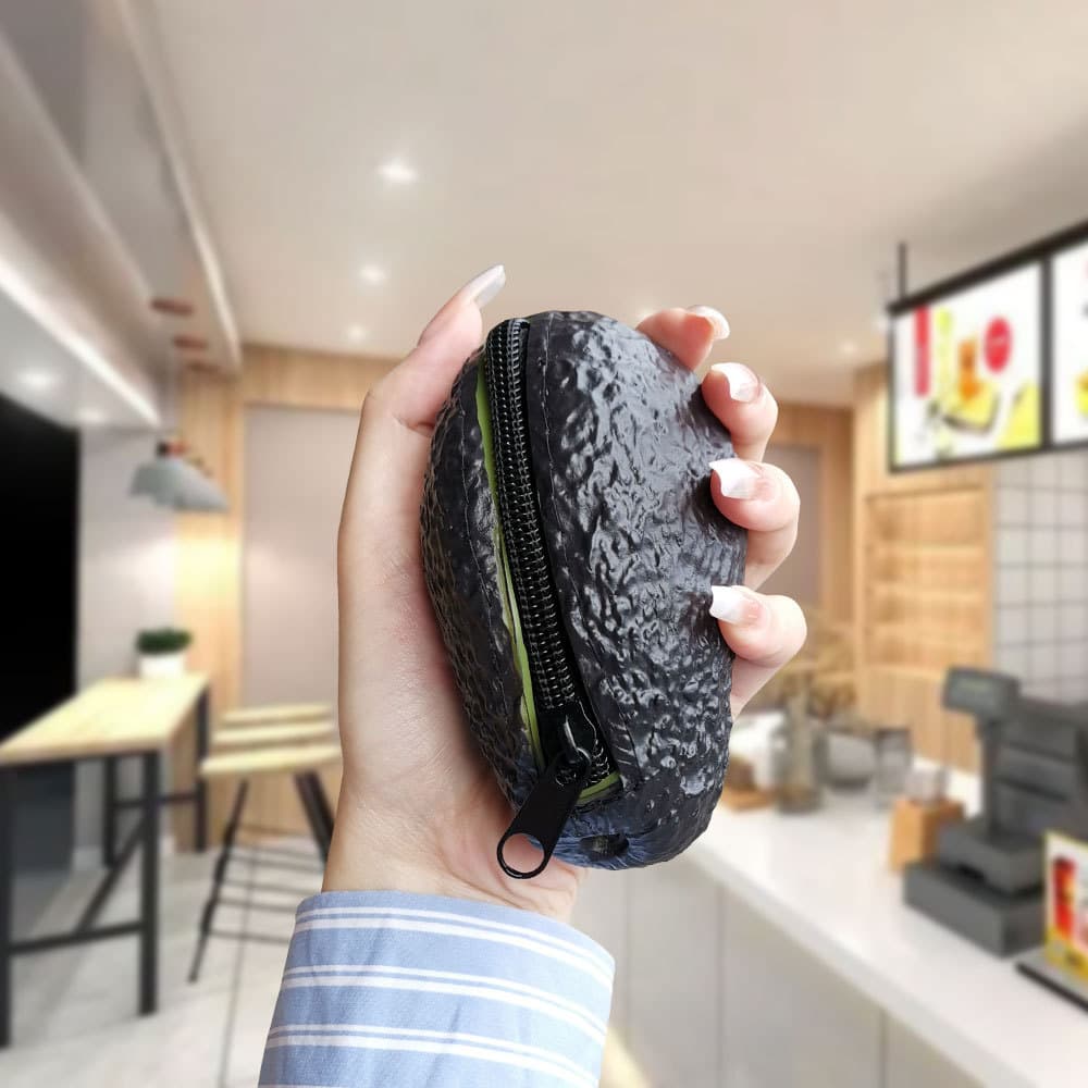 Amazon Artificial Avocado Earphone Bag Coin Key Storage Bag Children's Gift Coin Purse Mini Bag