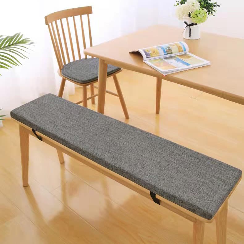 Popular Bench Cushion Rocking Chair Cushion Buckle Non-Slip Chair Cushion Solid Wood Chair Cushion Shoe Changing Stool Cushion Long Bench Cushion