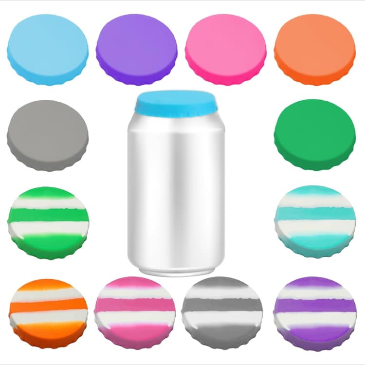 Cross-Border Hot Selling Silicone Coke Lid Leak-Proof Soft Sealed Silicone Can Lid Silicone Cup Lid Soda Lid