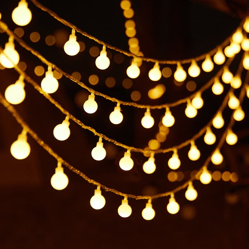 LED String Lights Stall Lighting Small Lights Camping Lights Star Lights Christmas Lights Decorative Lights Battery USB