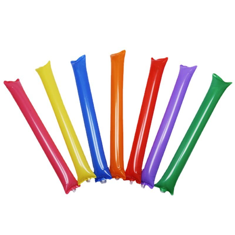 Inflatable Cheering Sticks, Sports Event Cheering Sticks, Handheld Support Sticks, Balloon Batons with Printed Logo
