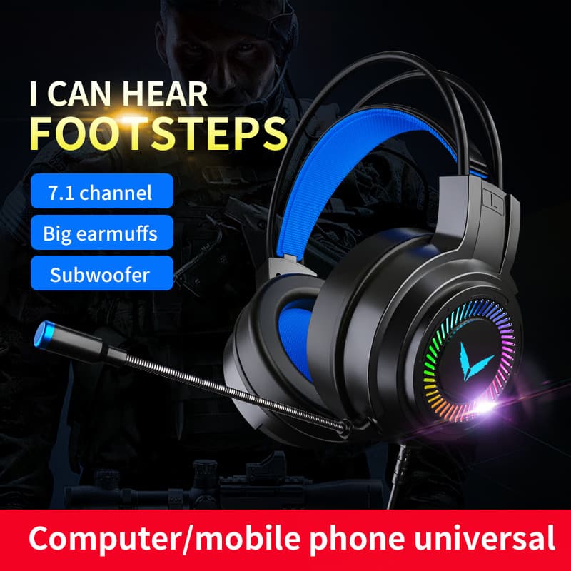 Wholesale G58 Computer Headset 7.1 Channel Gaming Wired Headset with Microphone