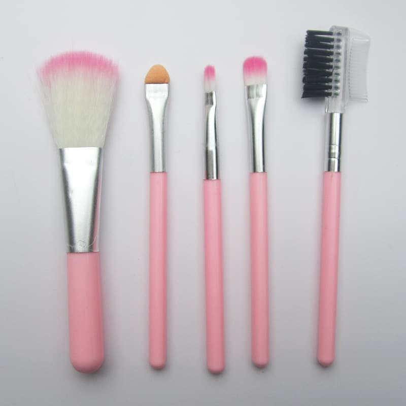 5-Piece Makeup Brush Set, Eye Shadow Brush, Lip Brush, Cosmetics Blush Brush, Eyelash Brush, Animal Hair Makeup Brush