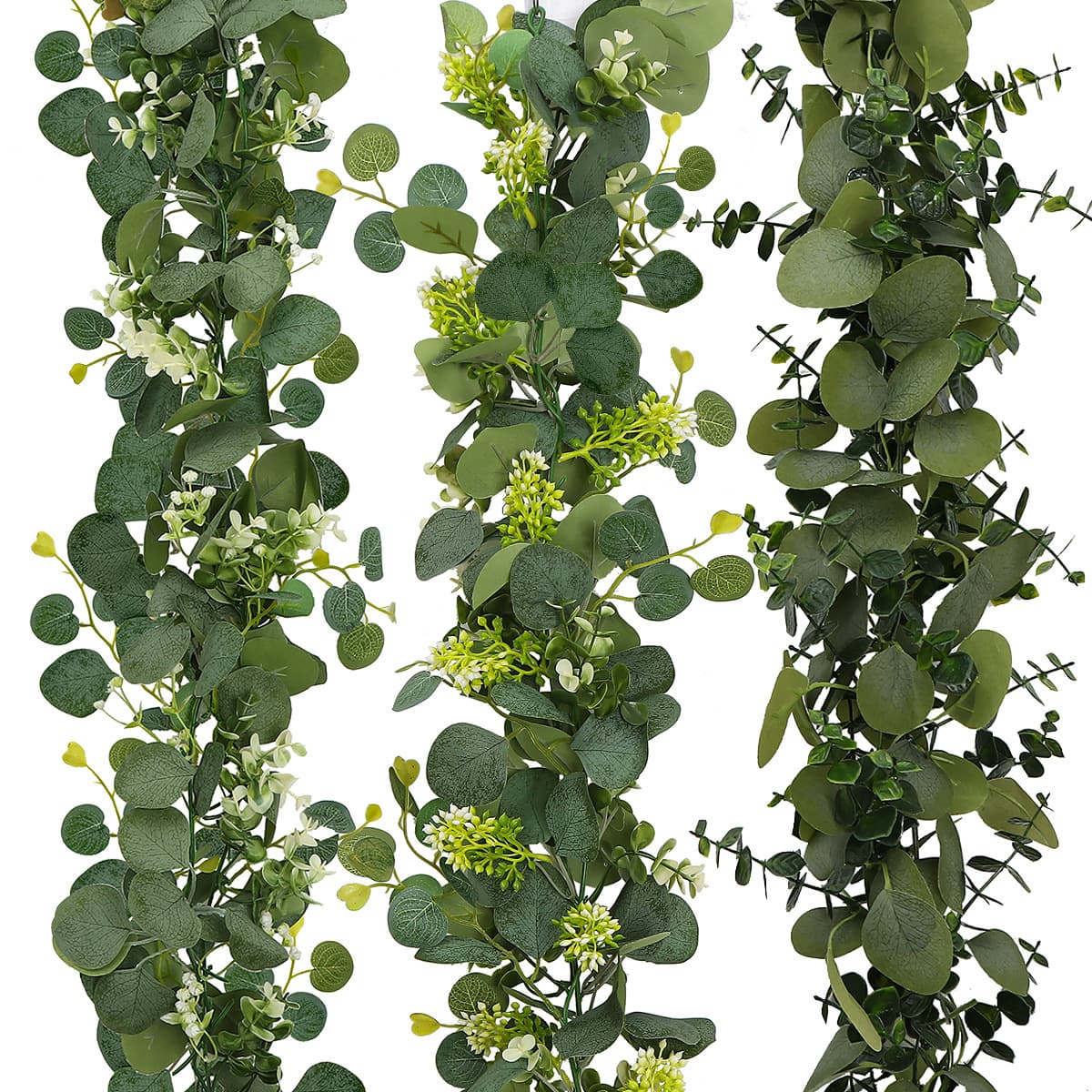 Artificial Simulation Green Plant Eucalyptus Rattan Cross-border Home Decoration Simulation Rattan Eucalyptus Leaf Vine Green Plant
