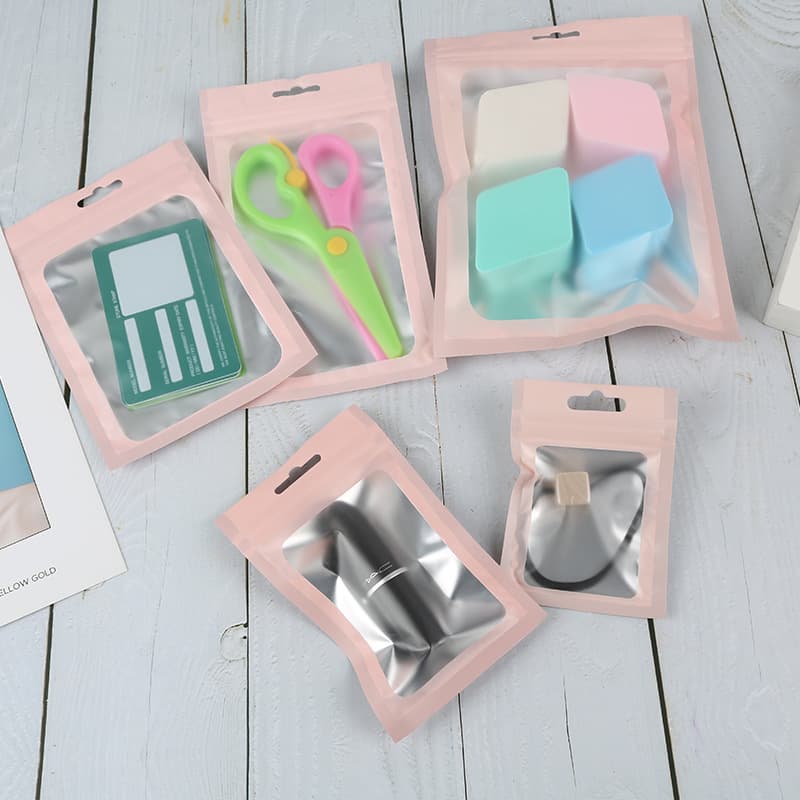 Jewelry Bag Color Ziplock Bag Frosted Yin Yang Aluminum Foil Bag Digital Electronic Product Packaging Bag In Stock Wholesale
