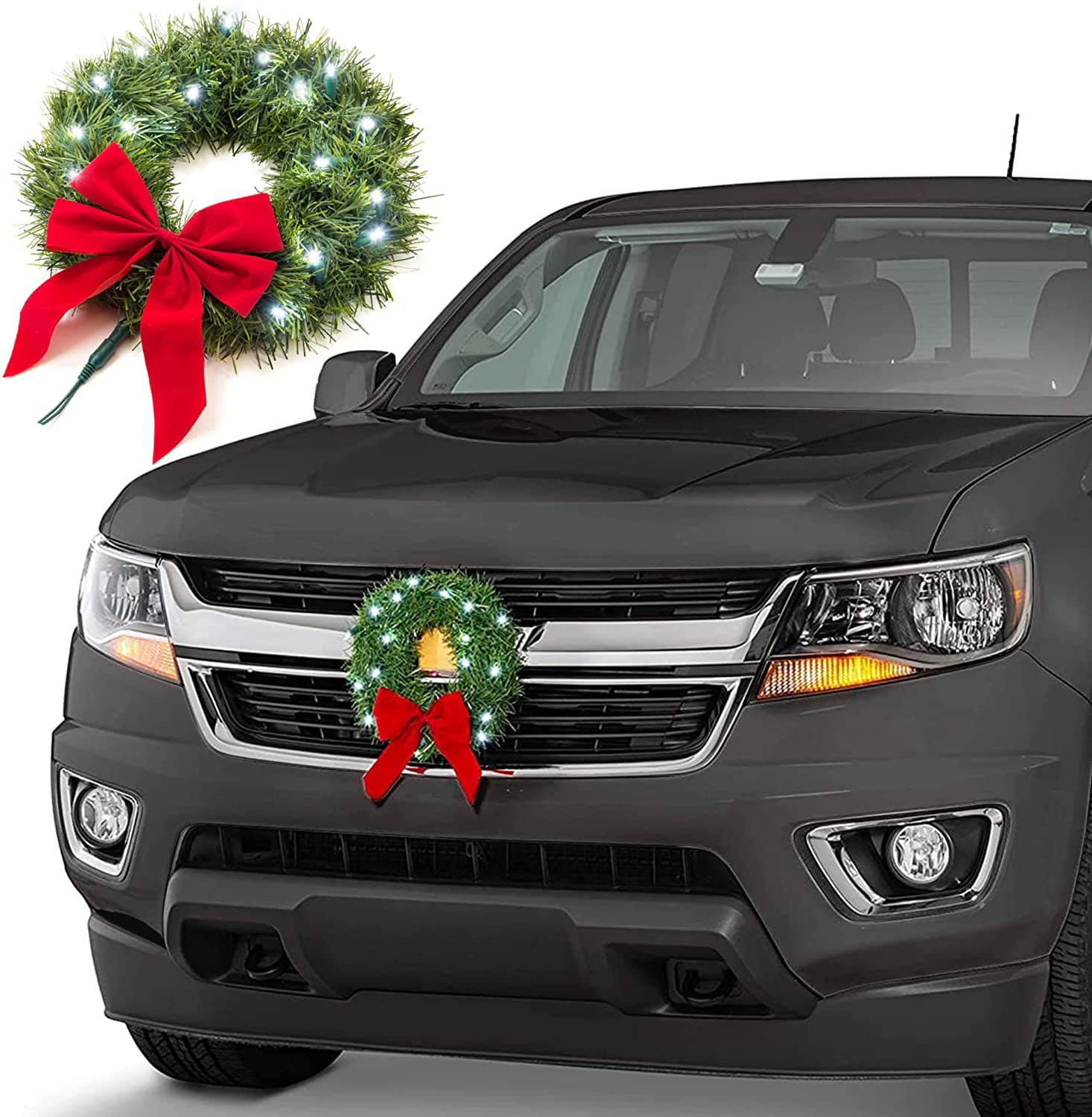 Cross Border Car Christmas Garland Decoration Truck SUV Car Christmas Decoration Holiday Car Decoration Supplies